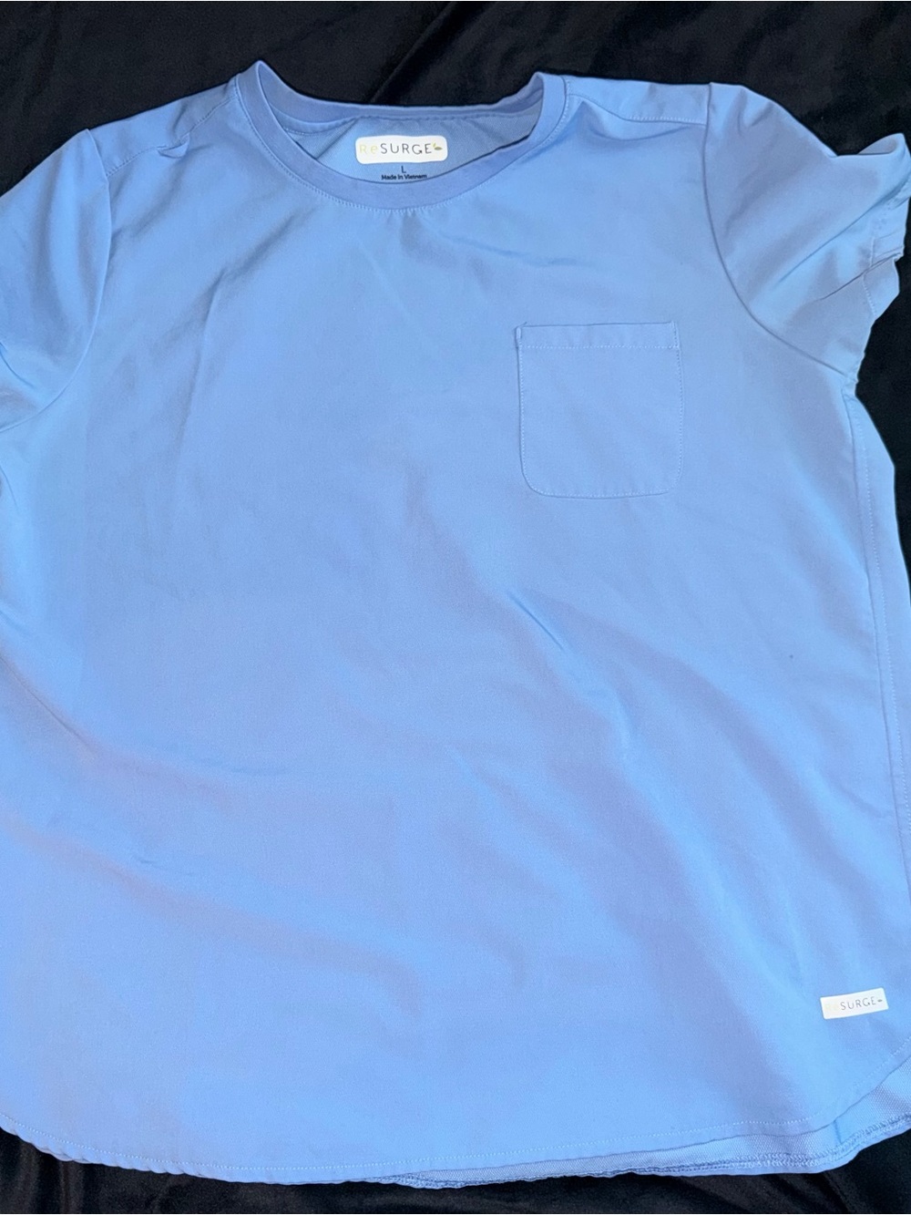 ReSURGE Light Blue Pocket Scrub Top